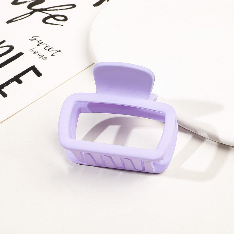 Mini Rectangle Matte Hair Claw Clip - Lilac