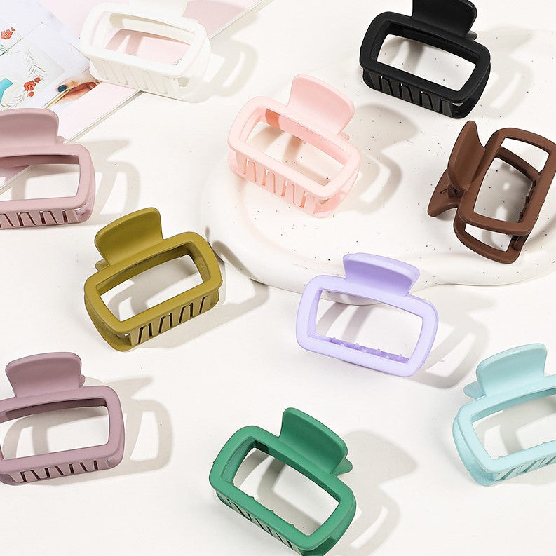 Mini Rectangle Matte Hair Claw Clip - view 1