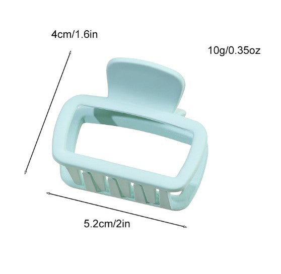 Mini Rectangle Matte Hair Claw Clip - view 2