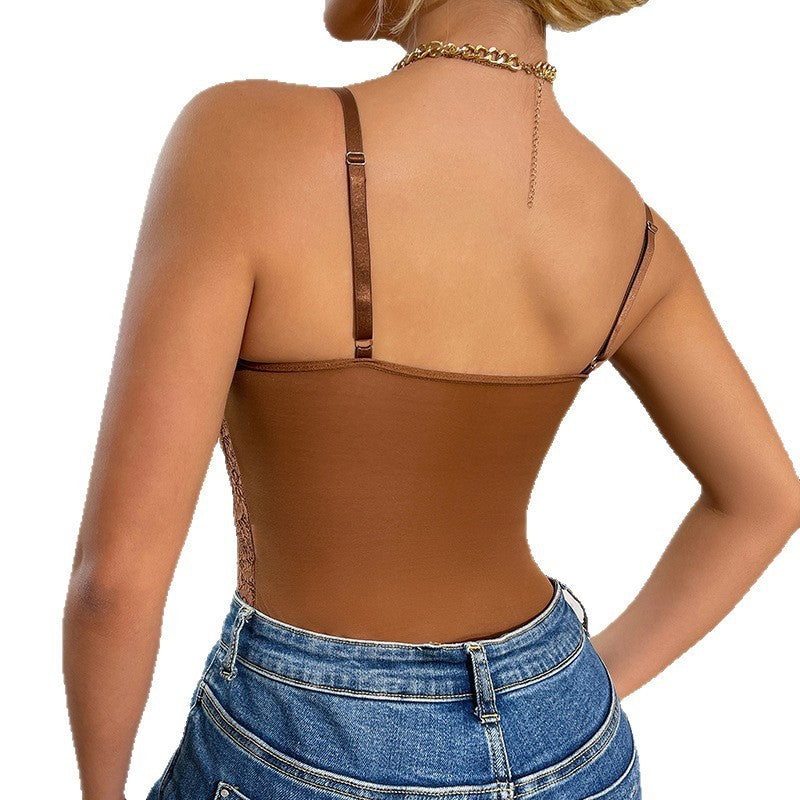 Eyelash Lace Underwire Corset Style Bodysuit