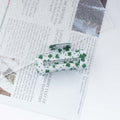 Shamrock Print Acetate Hair Claw Clip - NO01
