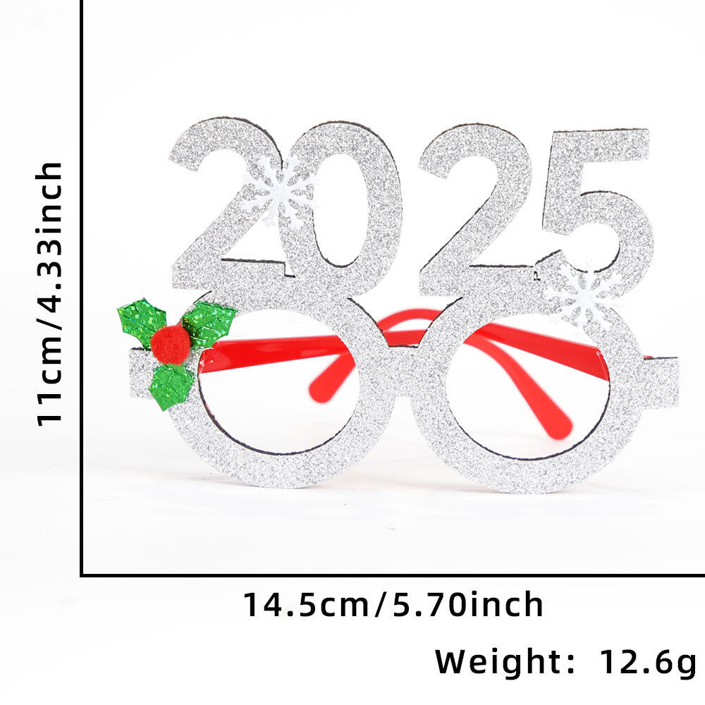 Glitter Novelty Holiday Party Glasses - NO_04