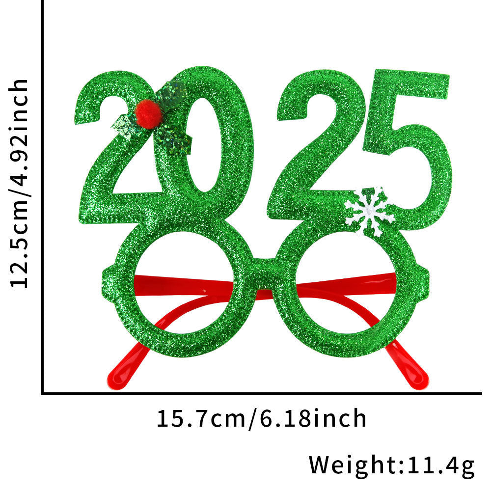 Glitter Novelty Holiday Party Glasses - NO_05