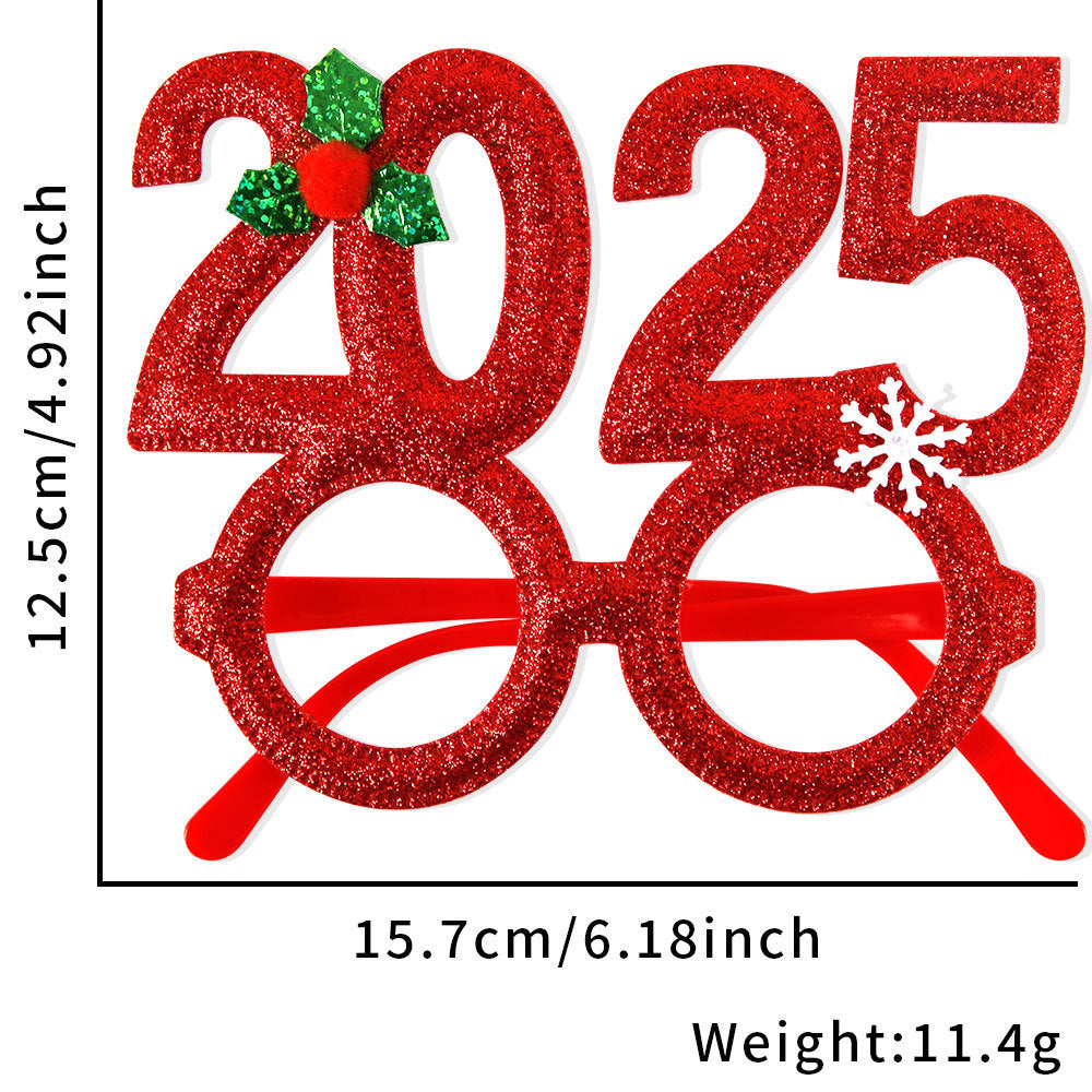 Glitter Novelty Holiday Party Glasses - NO_06