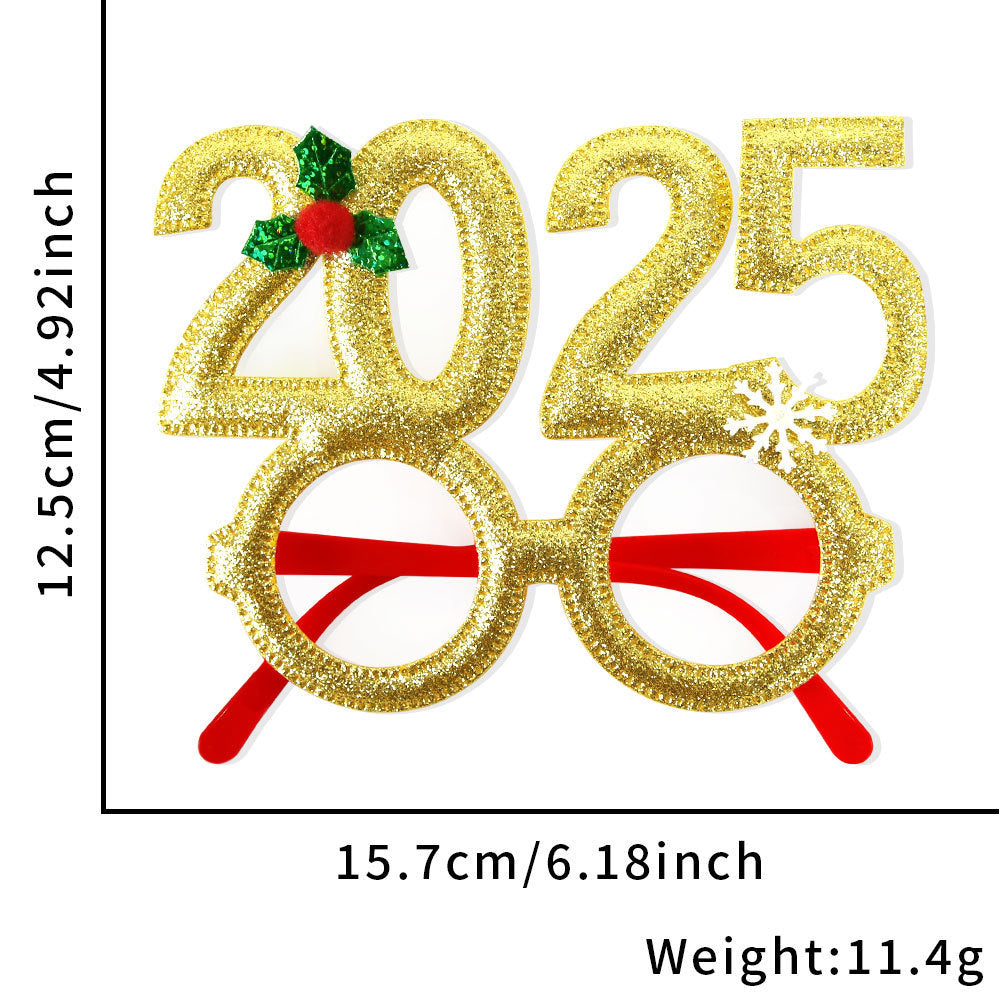 Glitter Novelty Holiday Party Glasses - NO_07