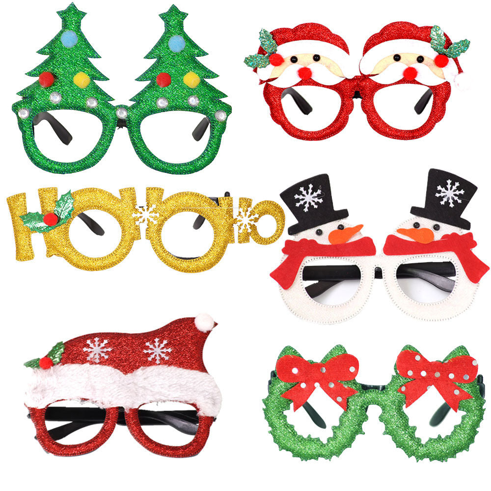 Glitter Novelty Holiday Party Glasses - view 2