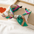 Teal Scarf Print